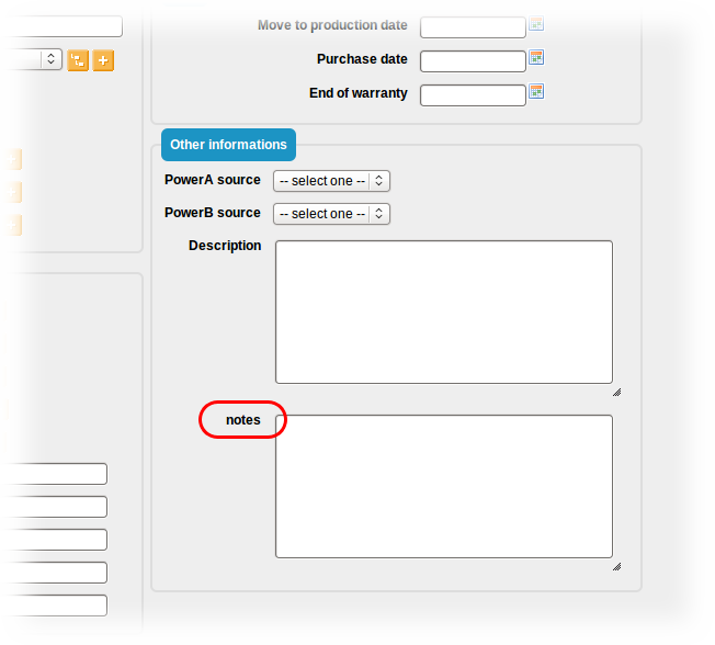 New field with missing dictionary