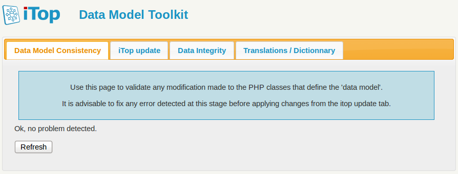 Checking the modifications with the toolkit