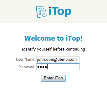 iTop Login Form