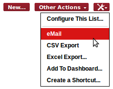 Toolkit operation: eMail