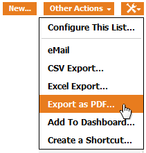 "Export as PDF..." menu 