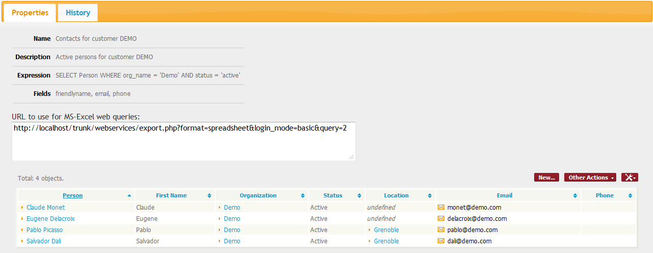 Preview phrase results