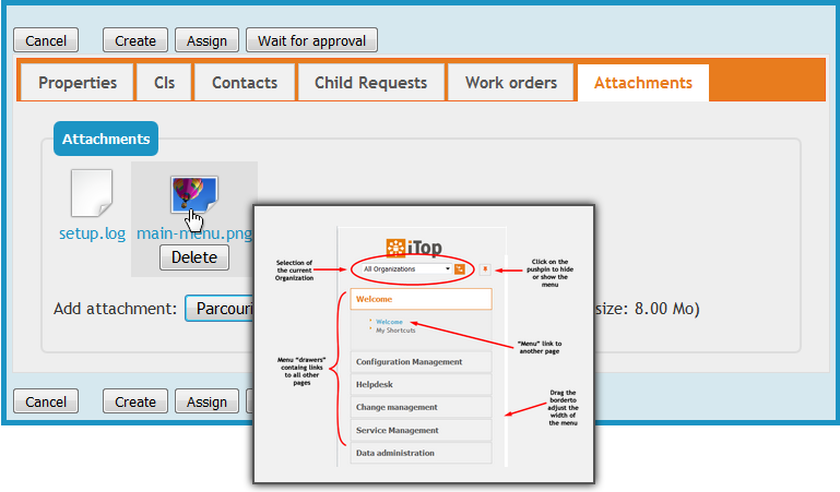Selected Attachment
