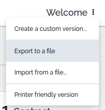 Exporting a dashboard