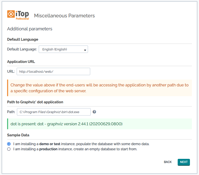 Step 6: Misc parameters