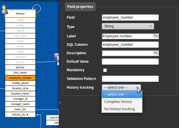 history tracking