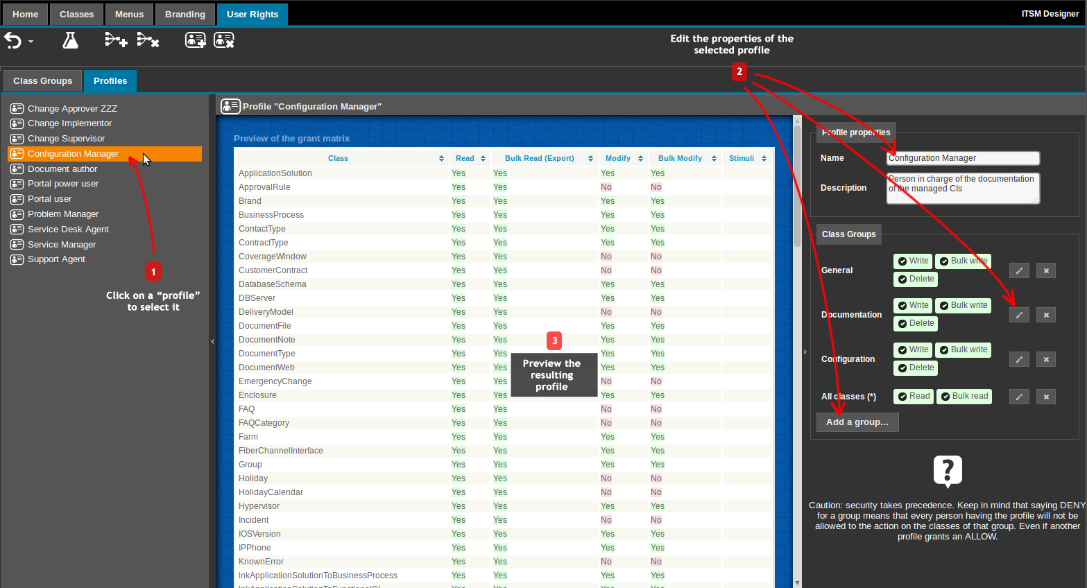 Managing Profiles