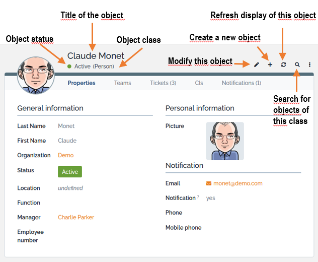Details of a Contact Details of a Contact