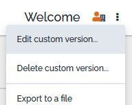 Editing the custom version of a dashboard Editing the custom version of a dashboard