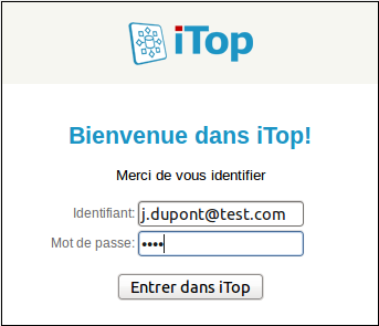 iTop Login Form