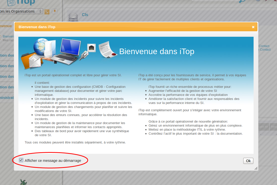 Welcome Dialog