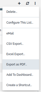 "Export as PDF..." menu "Export as PDF..." menu