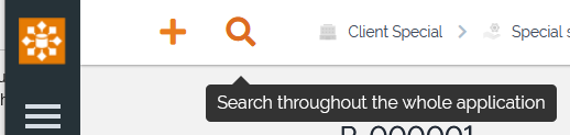 Quick search icon