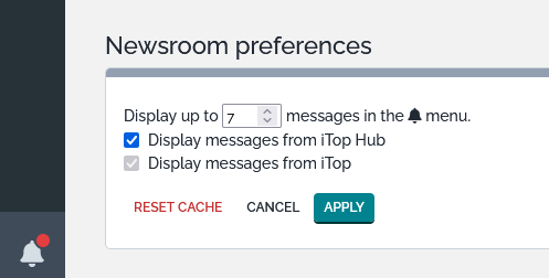 Newsroom preferences Newsroom preferences