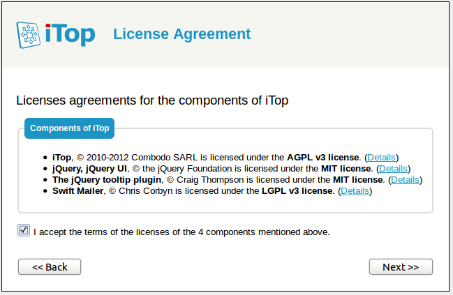Step 3: License agreement