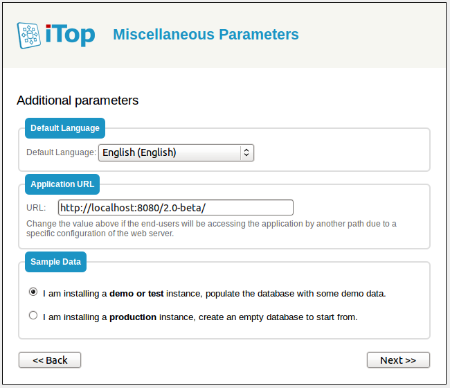 Step 6: Misc parameters