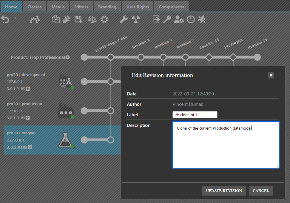 Rename cloned revision Rename cloned revision
