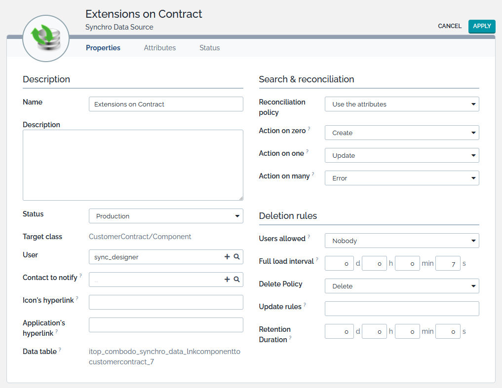 Definition of a synchro data source Definition of a synchro data source