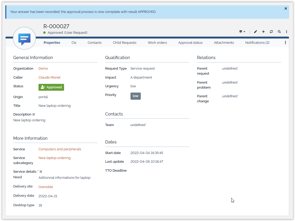  Approval process automation approval message